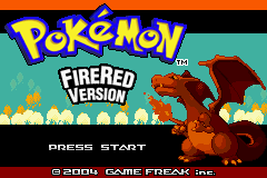 Pokemon Fire Red (U)(Squirrels) Title Screen