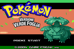 Pokemon Verde Foglia (I)(Independent) Title Screen