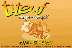 Titeuf Mega Compet (F)(Rising Sun) Title Screen