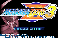 MegaMan Zero 3 (U)(Rising Sun) Title Screen