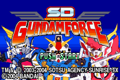 SD Gundam Force (U)(Rising Sun) Title Screen
