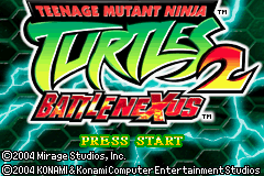 Teenage Mutant Ninja Turtles 2 - Battle Nexus (U)(Venom) Title Screen