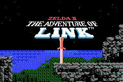 Classic NES - Zelda II - The Adventure of Link (U)(BatMan) Title Screen