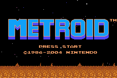 Classic NES - Metroid (U)(BatMan) Title Screen