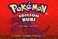 Pokemon Rubi (S)(TrashMan) Title Screen