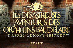 Lemony Snicket's A Series of Unfortunate Events (E)(Rising Sun) Title Screen