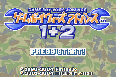 Gameboy Wars Advance 1+2 (J)(Caravan) Title Screen