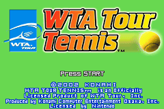 WTA Tour Tennis (U)(Independent) Title Screen