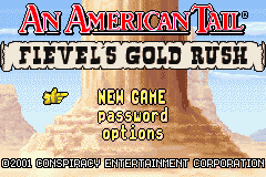 An American Tail - Fievel's Gold Rush (U)(TrashMan) Title Screen
