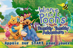 Winnie the Pooh's Rumbly Tumbly Adventure (E)(Caravan) Title Screen
