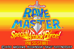 Rave Master - Special Attack Force (U)(Floppy) Title Screen