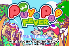 Puyo Pop Fever (E)(Endless Piracy) Title Screen