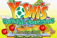 Yoshi's Universal Gravitation (E)(Endless Piracy) Title Screen