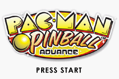 Pac-Man Pinball Advance (U)(TrashMan) Title Screen