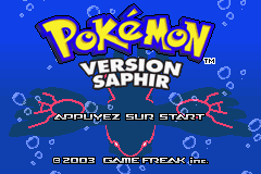 Pokemon Saphir (F)(Squirrels) Title Screen