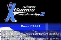 ESPN Winter X-Games - Snowboarding 2 (E)(Independent) Title Screen