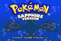 Pokemon Sapphire (E)(Independent) Title Screen