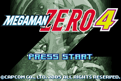 MegaMan Zero 4 (E)(Supplex) Title Screen