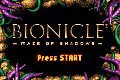 Bionicle - Maze of Shadows (U)(Trashman) Title Screen