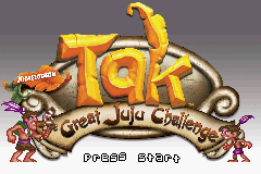 Tak - The Great Juju Challenge (U)(Trashman) Title Screen