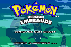 Pokemon Version Emeraude (F)(Eternity) Title Screen