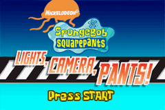 Spongebob Squarepants - Lights, Camera, Pants (U)(Trashman) Title Screen