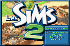 The Sims 2 (U)(Trashman) Title Screen