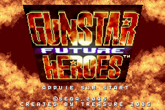Gunstar Future Heroes (E)(Rising Sun) Title Screen