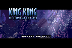 King Kong (E)(Rising Sun) Title Screen