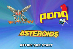 3 in 1 - Asteroids, Yar's Revenge and Pong (E)(sUppLeX) Title Screen
