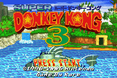 Super Donkey Kong 3 (J)(sUppLeX) Title Screen