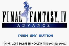 Final Fantasy IV Advance (U)(Independent) Title Screen