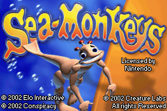 The Amazing Virtual Sea Monkeys (U)(Trashman) Title Screen