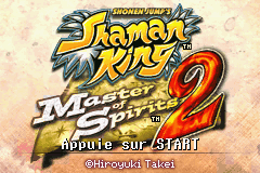 Shaman King - Master of Spirits 2 (E)(Rising Sun) Title Screen