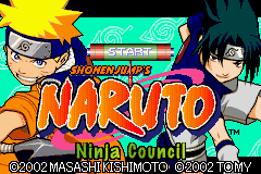 Naruto - Ninja Council (U)(Trashman) Title Screen