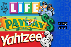 3 in 1 - Life, Yahtzee, Payday (U)(Trashman) Title Screen