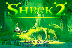 2 in 1 - Shark Tale & Shrek 2 (U)(Sir VG) Title Screen