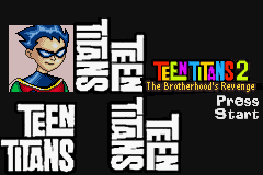 Teen Titans 2 - The Brotherhood's Revenge (U)(Rising Sun) Title Screen