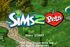 The Sims 2 - Pets (U)(Rising Sun) Title Screen