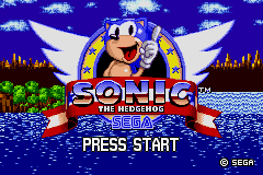 Sonic The Hedgehog - Genesis (U)(Trashman) Title Screen