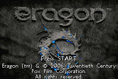 Eragon (U)(Rising Sun) Title Screen