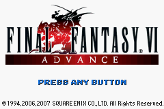 Final Fantasy VI Advance (U)(Xenophobia) Title Screen