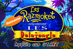 2 in 1 - SpongeBob SquarePants - SuperSponge & Les Razmoket Rencontrent les Delajungle (E)(Independent) Title Screen