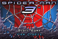 Spider-Man 3 (U)(OMGba) Title Screen