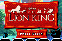 2 in 1 - Disney Princess & The Lion King (E)(Sir VG) Title Screen