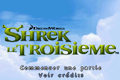 Shrek The Third (E)(sUppLeX) Title Screen