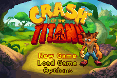 Crash of the Titans (U)(OMGba) Title Screen