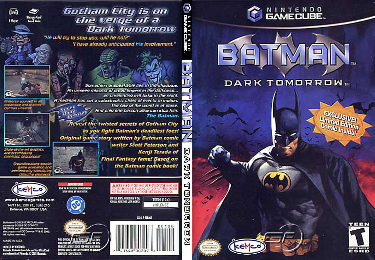 Batman Dark Tomorrow ISO < GCN ISOs | Emuparadise