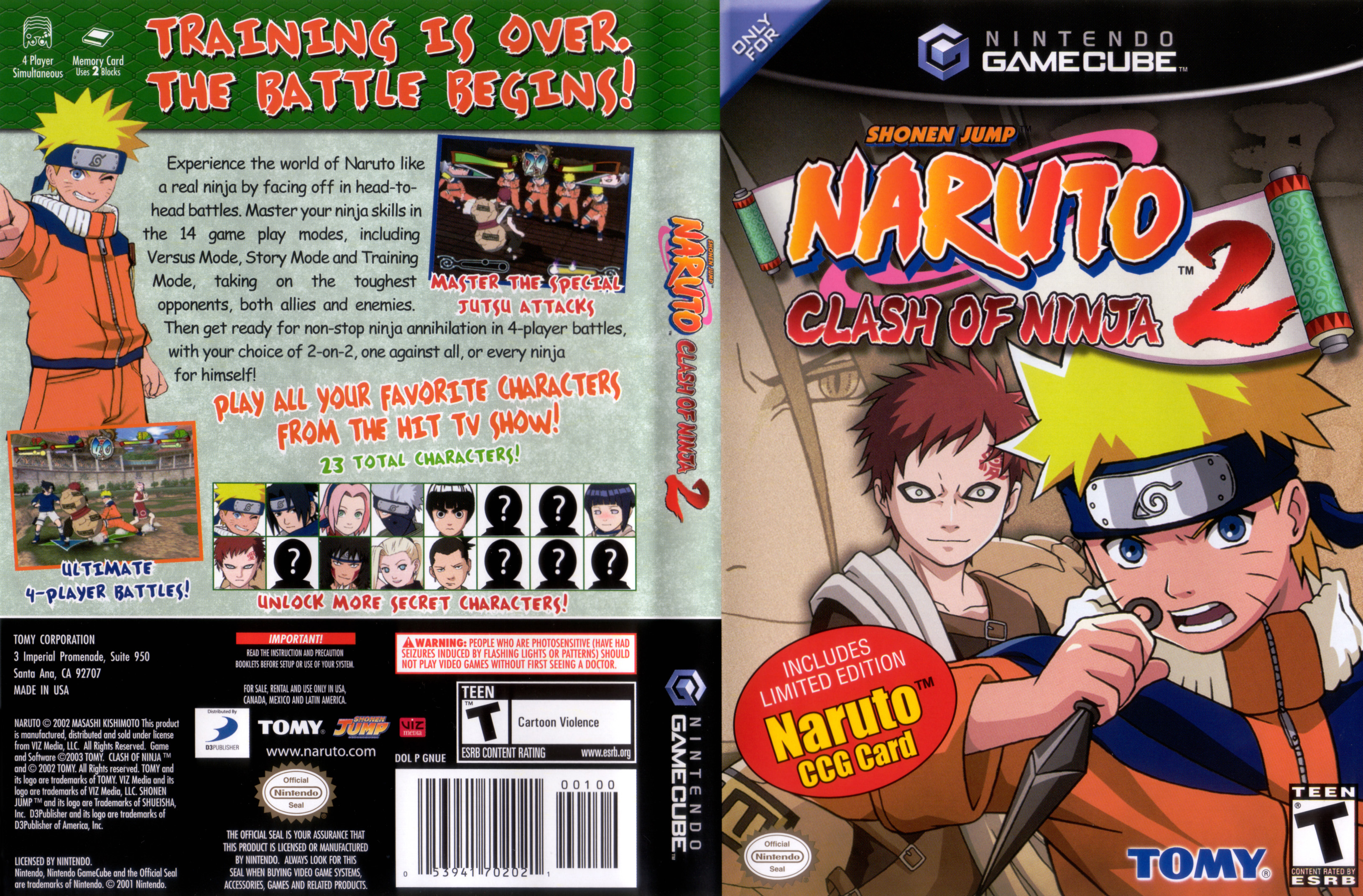 Naruto Clash Of Ninja 2 Para Game Cube - Desconto no Preço