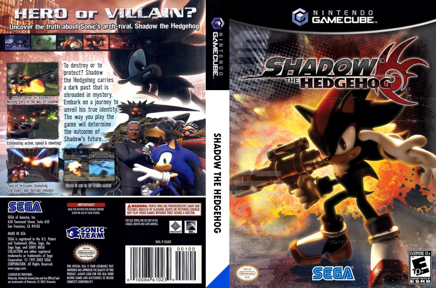 Shadow the Hedgehog GCN/GameCube ISO (USA) Download - GameGinie